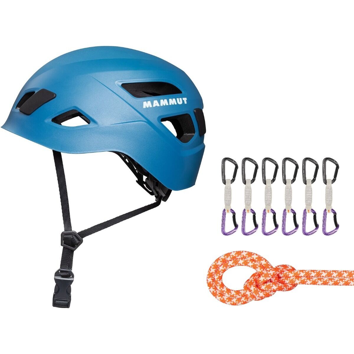 Image of Mammut Sport Climbing Starter Package Vibrant Orange/White, Straight Gate, 80m, 12cm, One Size