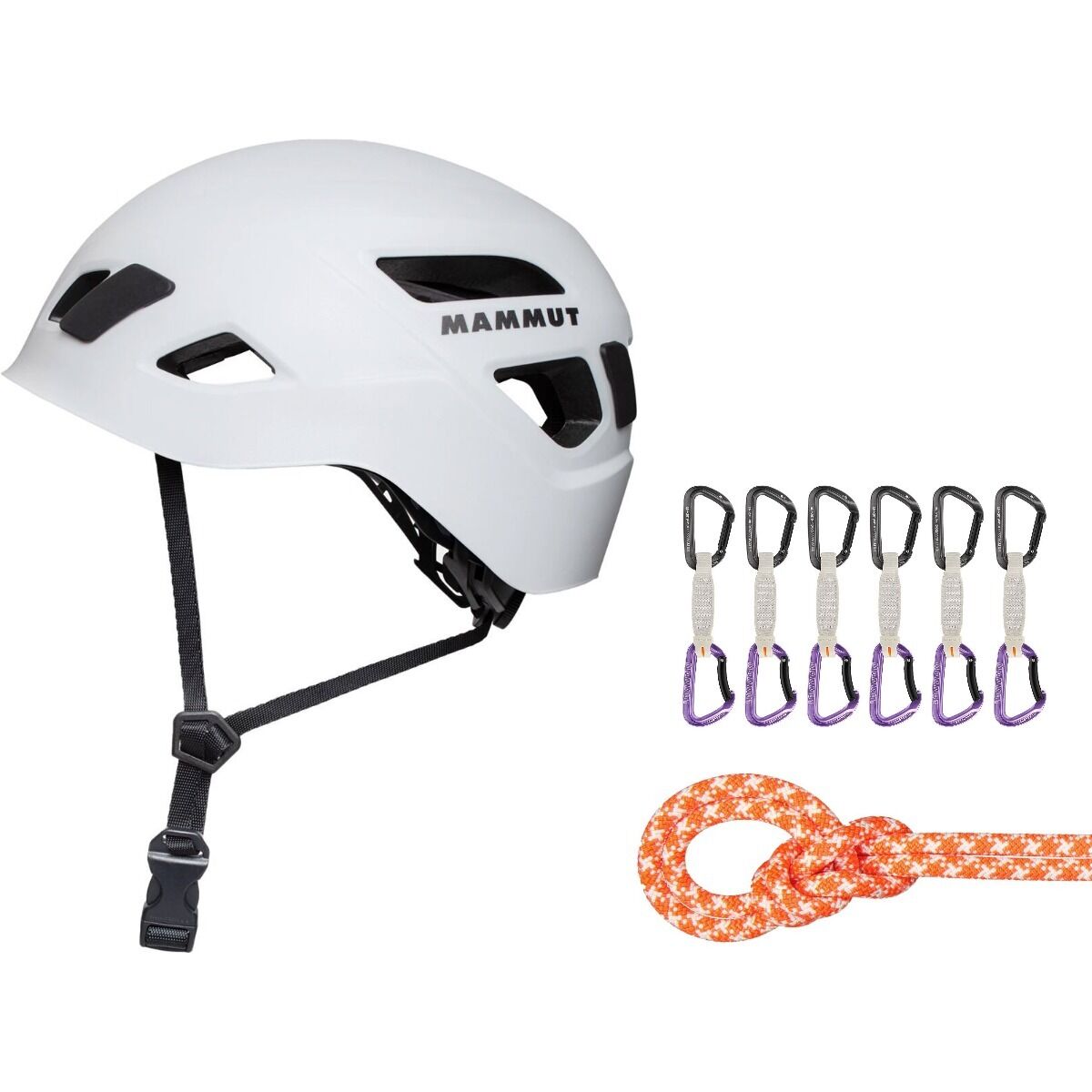 Image of Mammut Sport Climbing Starter Package Vibrant Orange/White, Straight Gate, 60m, 12cm, One Size