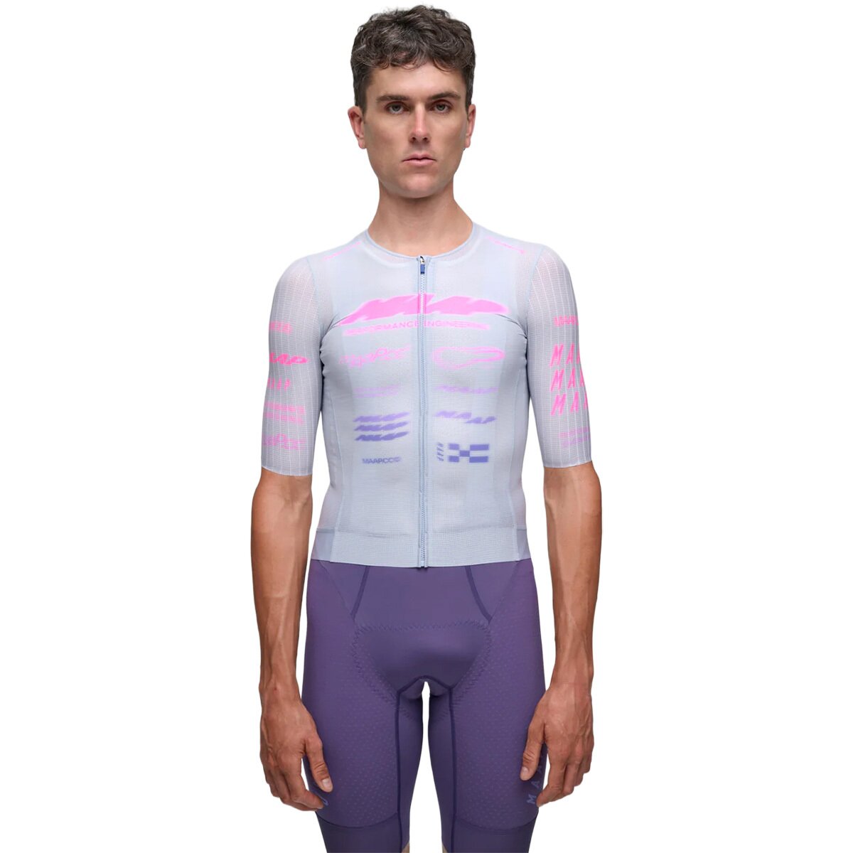 Image of MAAP Beta Pro Aero Short-Sleeve Jersey - Men's Xenon Purple, M