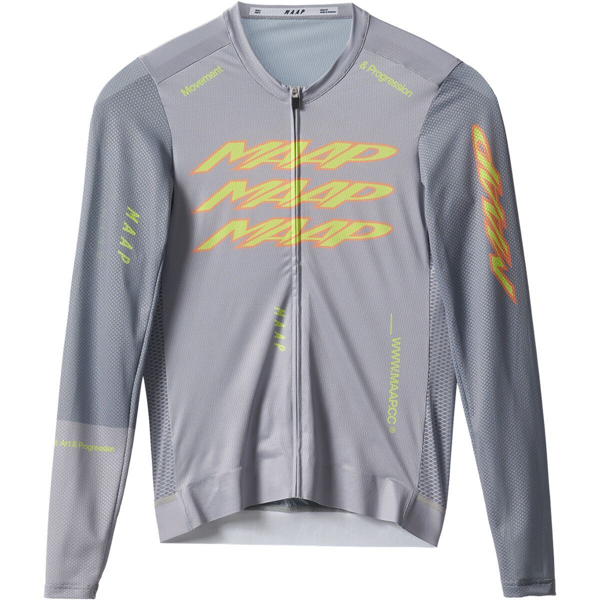 Image of MAAP Pulse Pro Air 3.0 Long-Sleeve Jersey - Men's Platinum Grey, XL