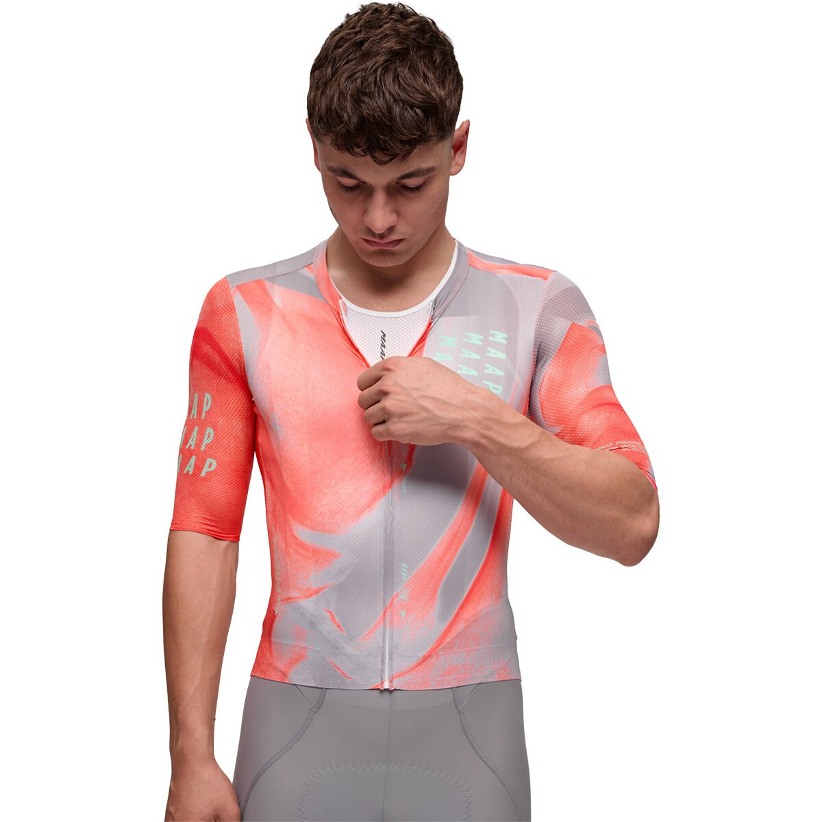 Image of MAAP Privateer Pro Air 3.0 Short-Sleeve Jersey - Men's Torbjorn Roed Peachflux, L