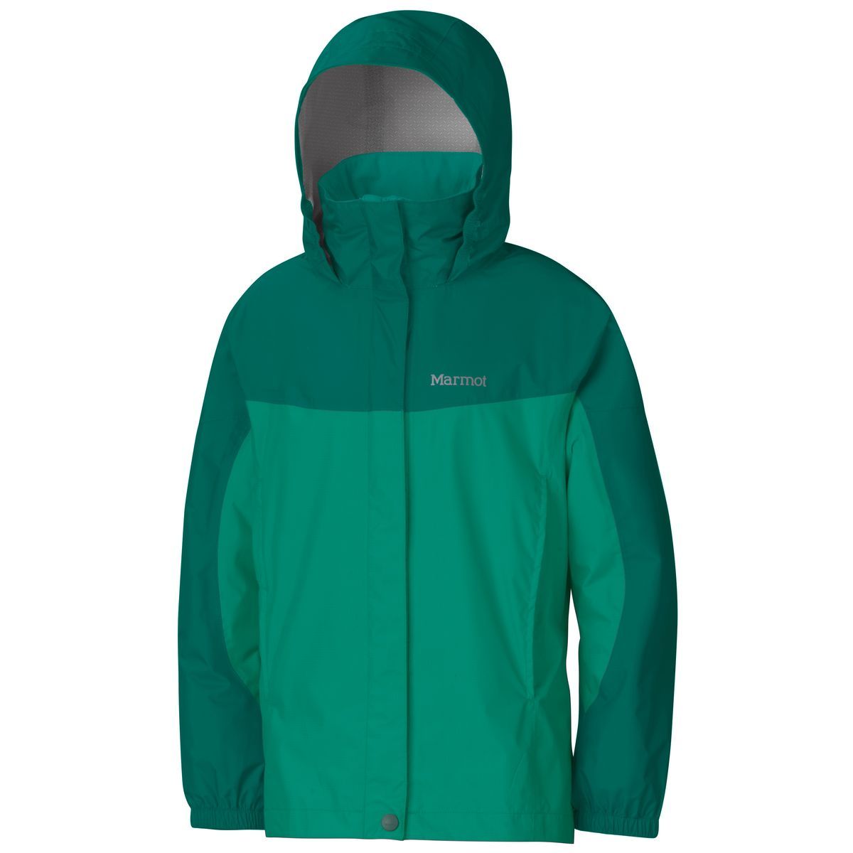 Marmot PreCip Jacket - Girls' Gem Green/Green Garnet, XL