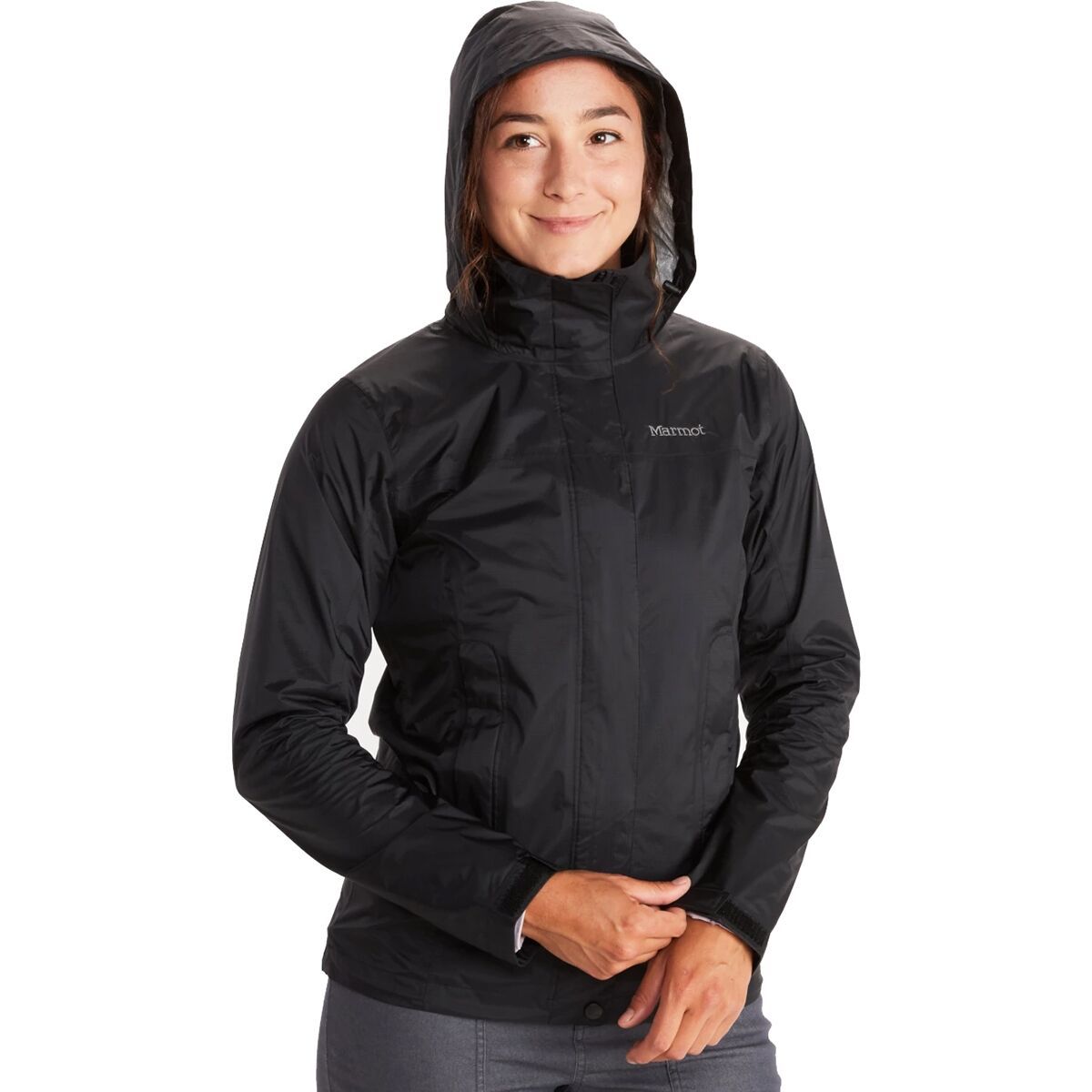 Image of Marmot PreCip Eco Jacket - Women's Black, M