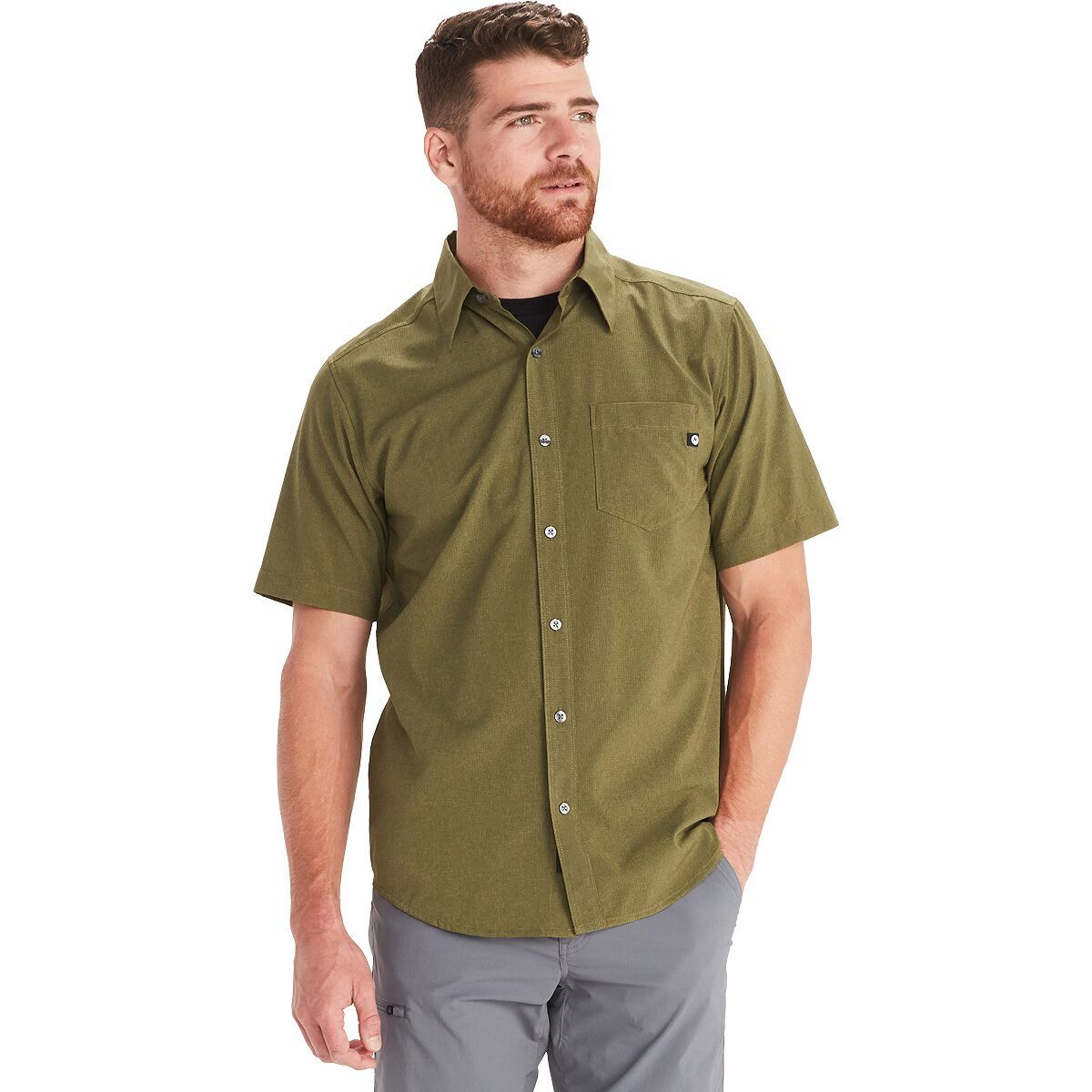 Marmot Aerobora Short-Sleeve Shirt - Men's Winter Moss, S