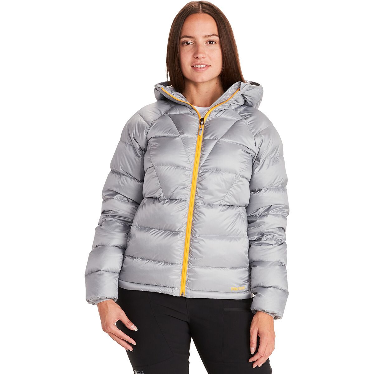 Marmot Hype Down Hooded Jacket - Women's Sleet, M
