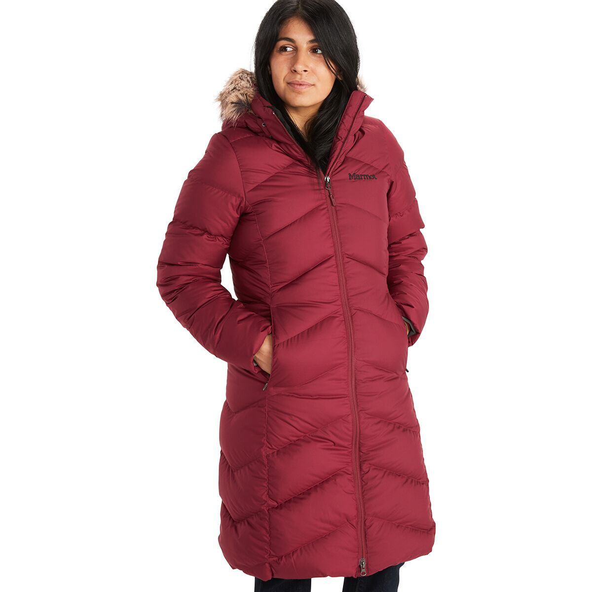 Marmot Montreaux Down Coat - Women's Berry Wine, M
