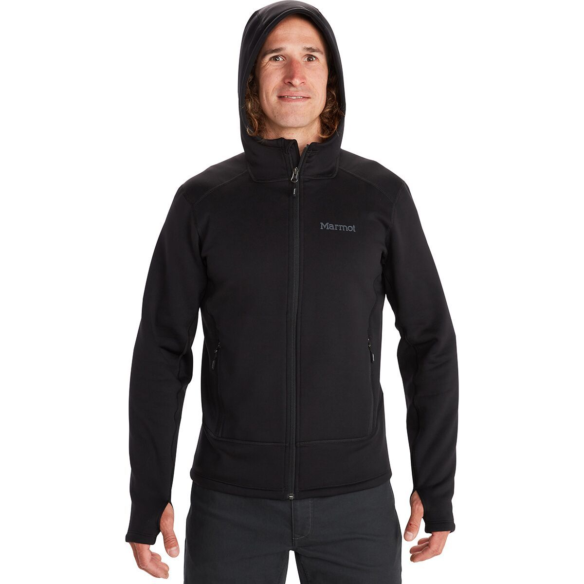 Marmot Olden Polartec Pro Hooded Fleece Jacket - Men's Black, S