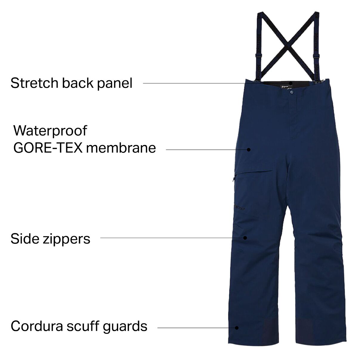 Marmot Huntley Bib Pant - Women's - Clothing