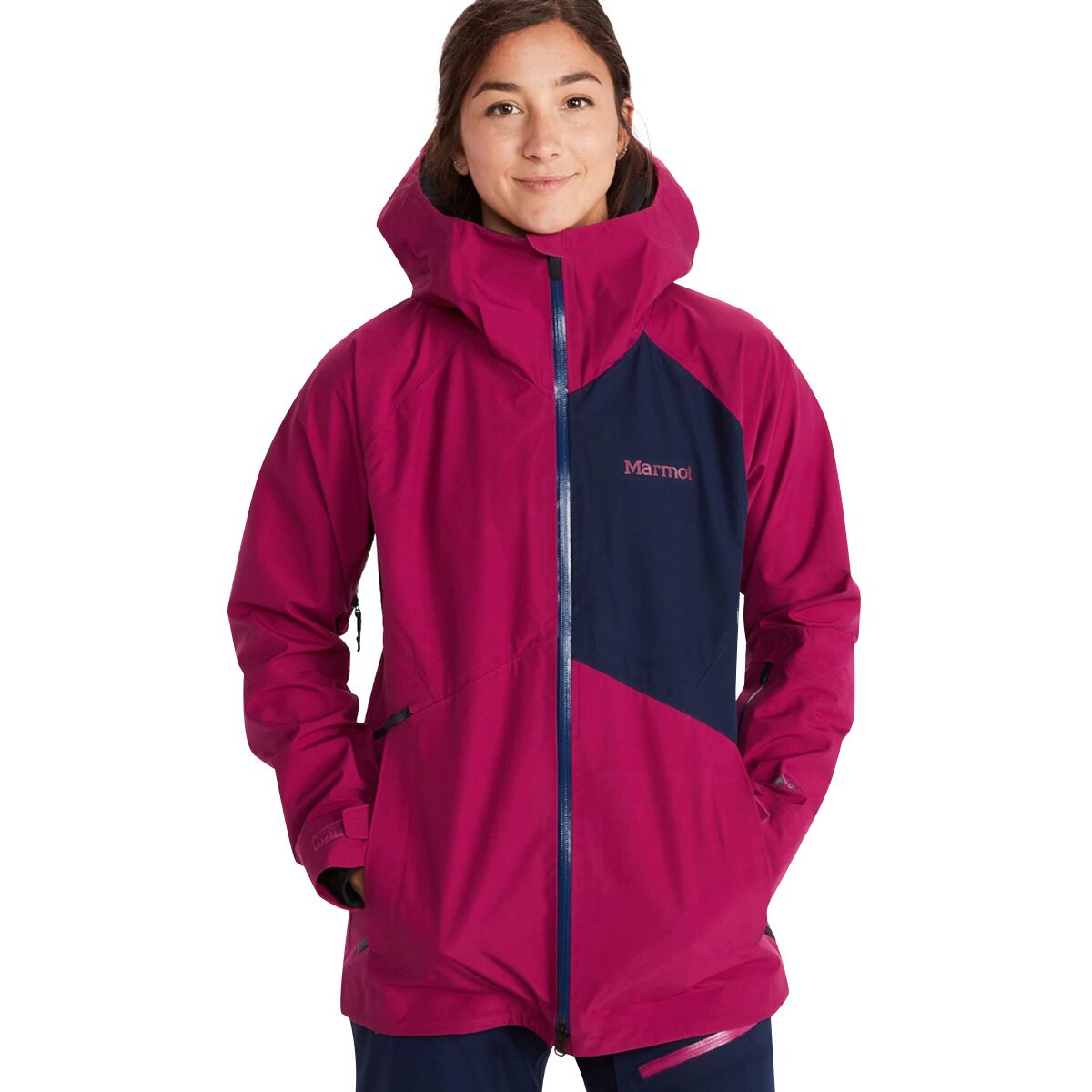 Marmot Jm Pro Jacket - Women's Wild Rose/Arctic Navy, L