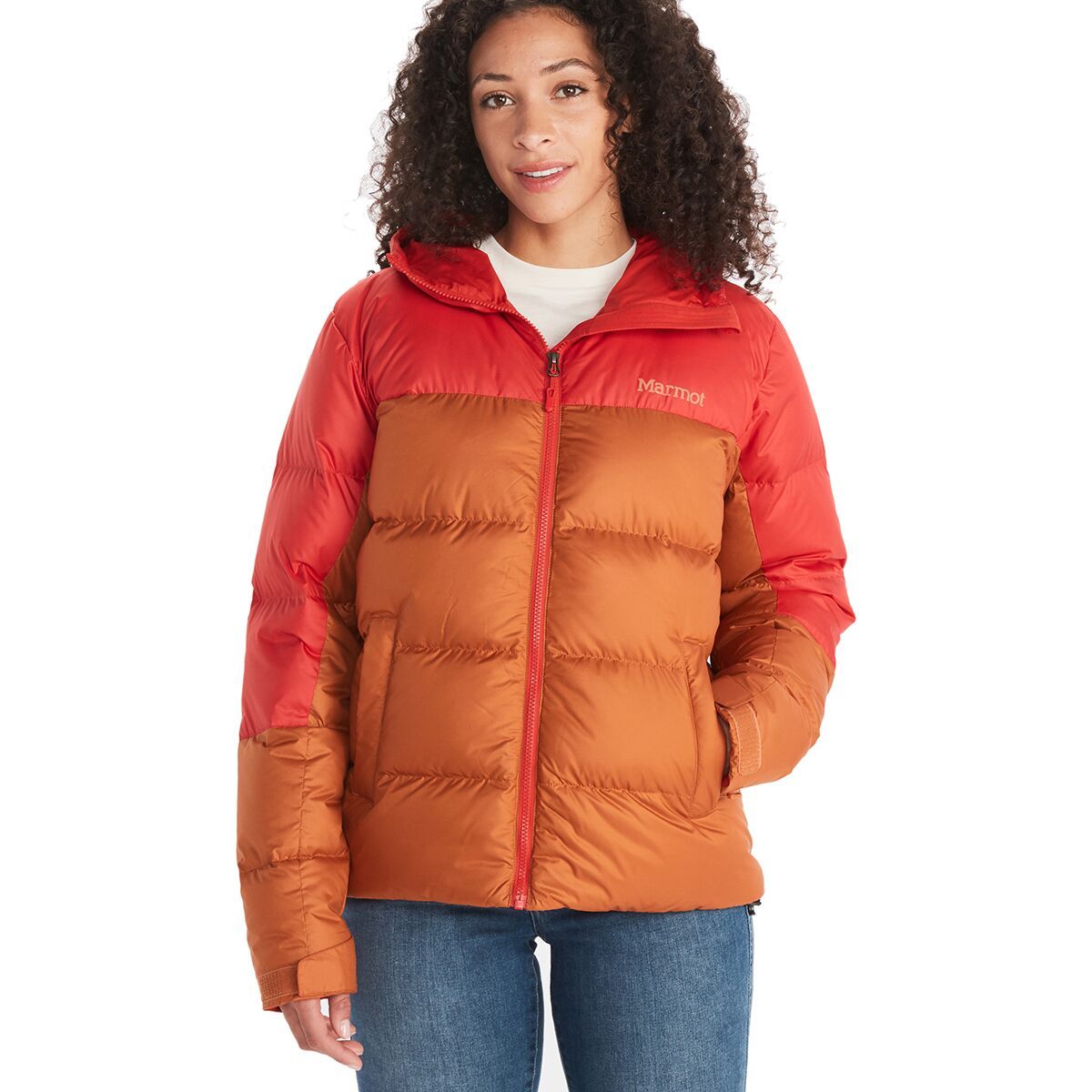 Marmot Guides Down Hooded Jacket - Women's Copper/Cairo, XL