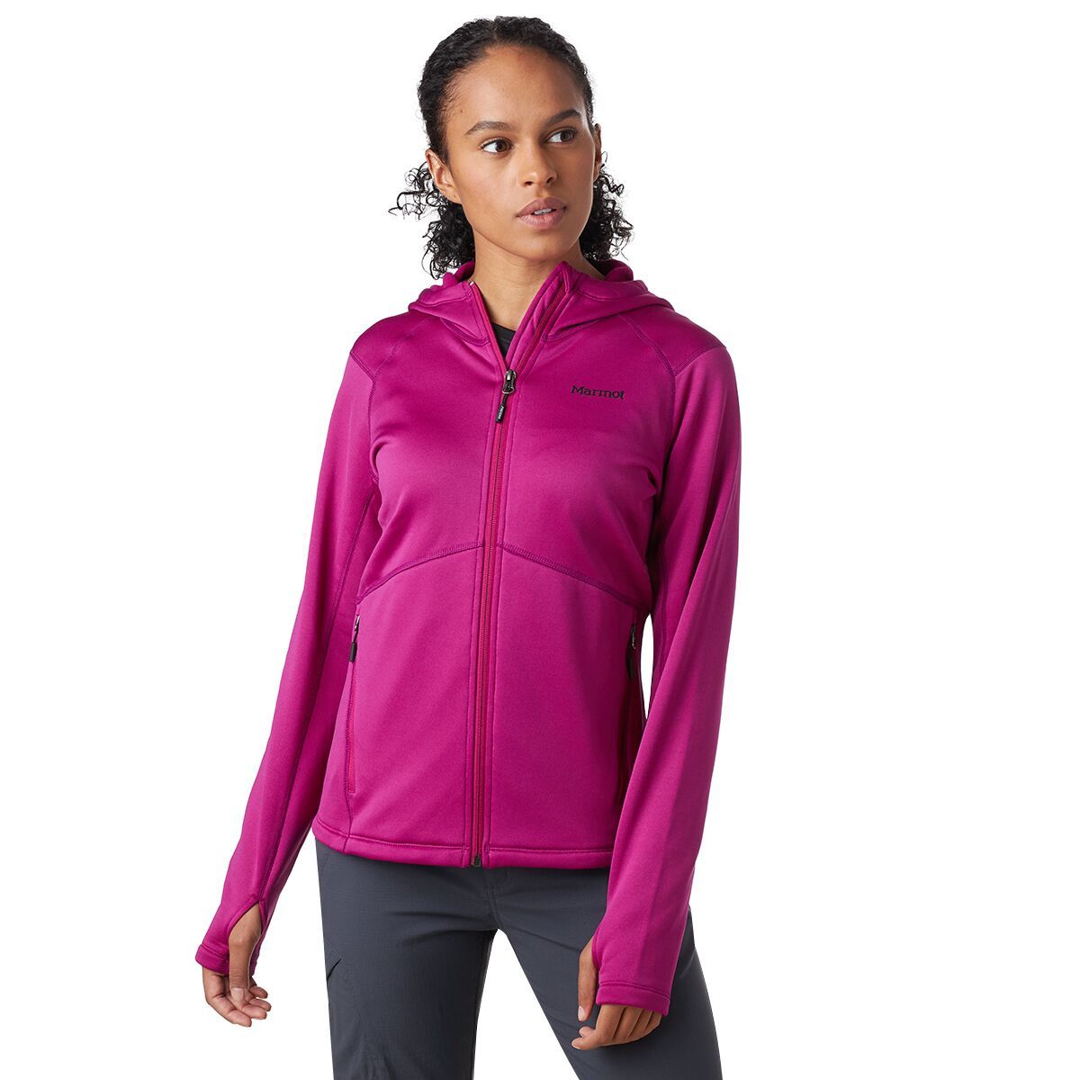 Marmot Olden Polartec Hooded Jacket - Women's Wild Rose, L