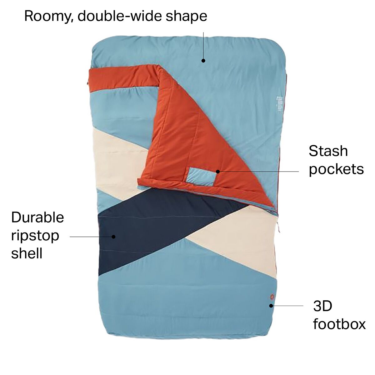 Marmot Idlewild Doublewide Sleeping Bag - Hike & Camp