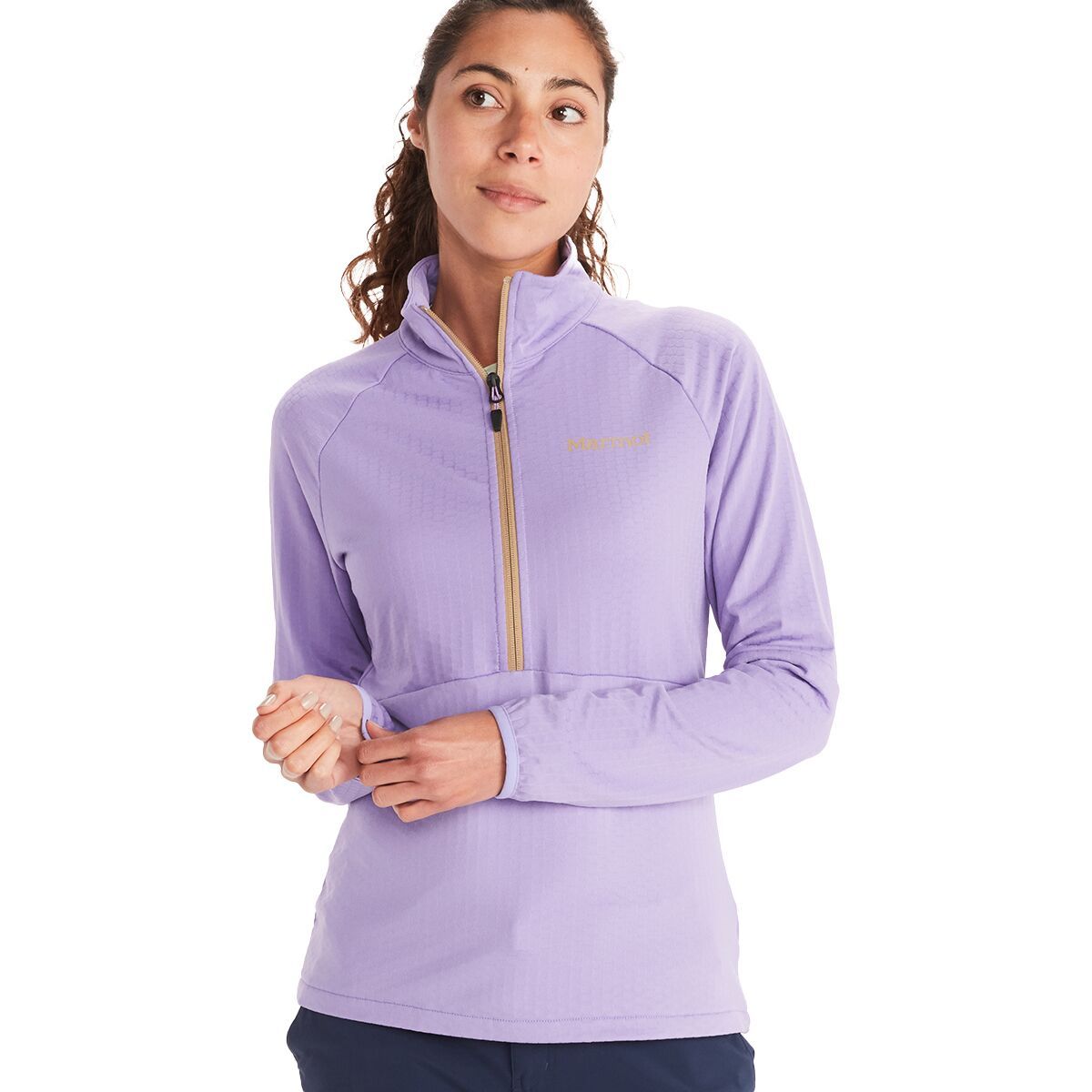 Marmot Leconte Fleece 1/2-Zip Pullover - Women's Paisley Purple, XS