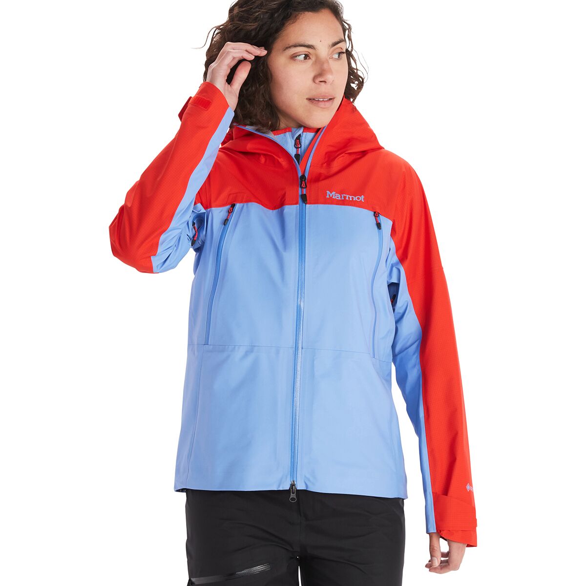 Pre-owned Marmot Mitre Peak Jacket - Women's In Victory Red/getaway Blue