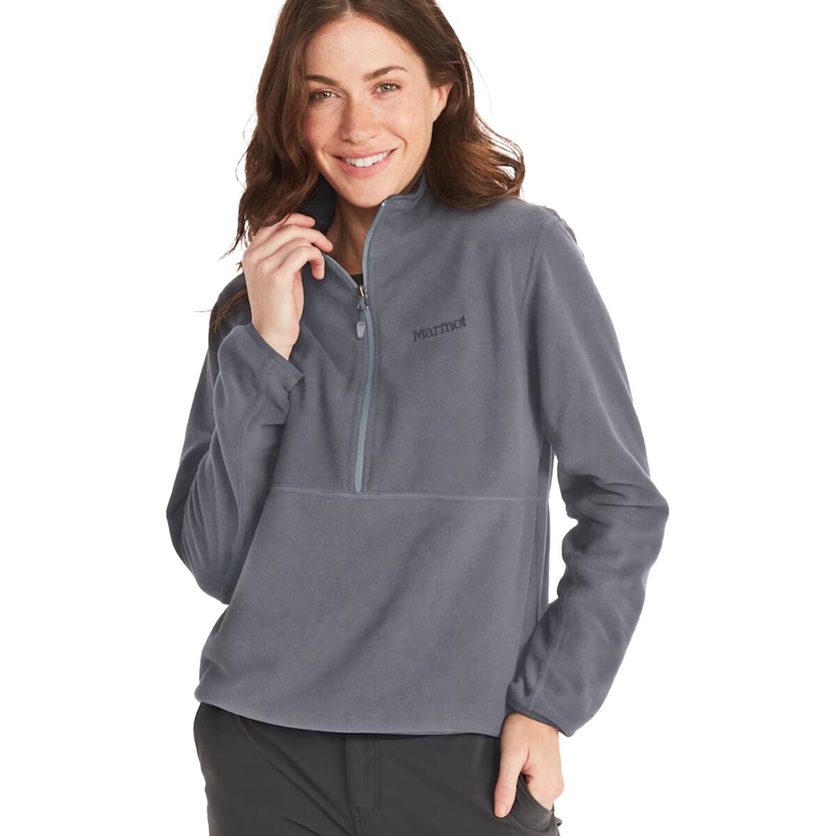 Image of Marmot Rocklin 1/2 Zip - Women's Steel Onyx, XL