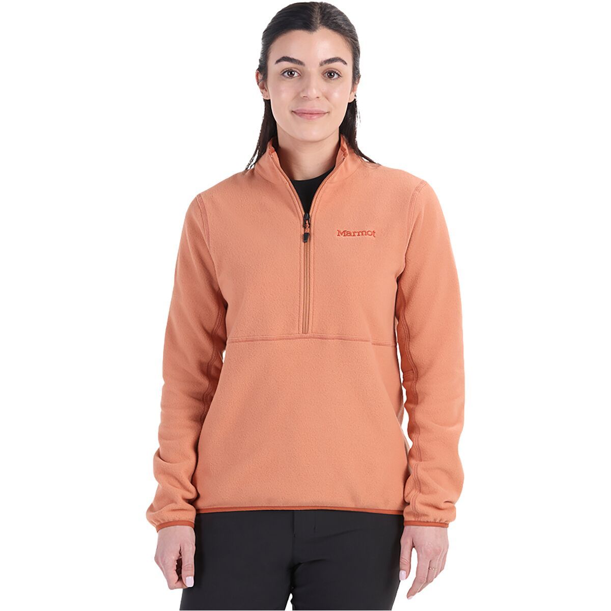 Image of Marmot Rocklin 1/2 Zip - Women's Sunburn, L
