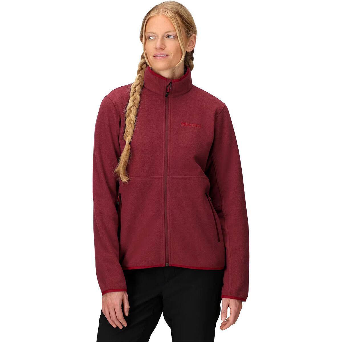 Image of Marmot Rocklin Full Zip Fleece Jacket - Women's Acai Berry, XS