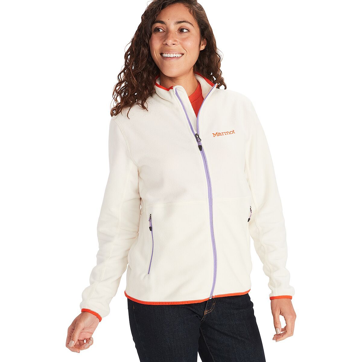 Marmot Rocklin Full Zip Fleece Jacket - Women's Papyrus, L