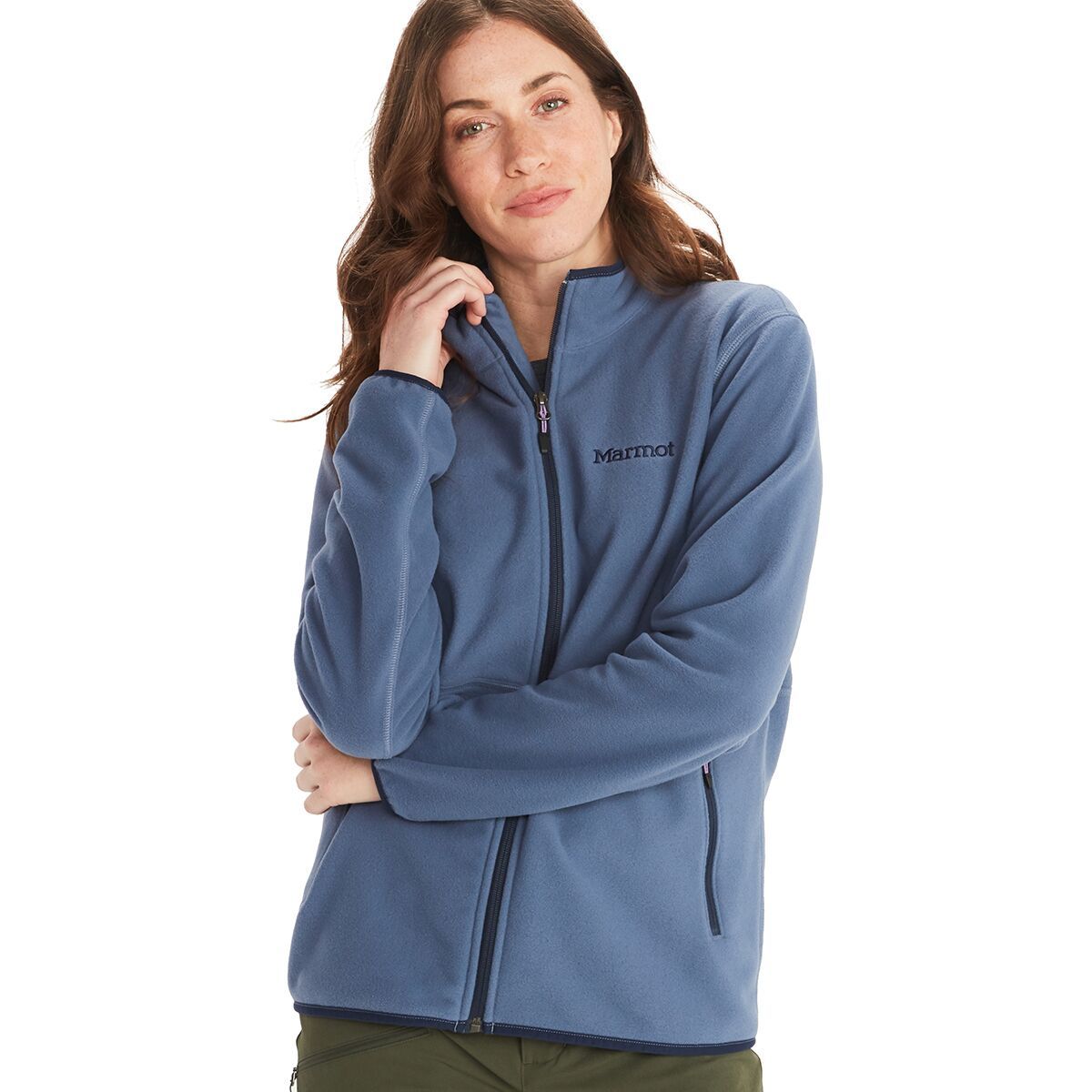 Marmot Rocklin Full Zip Fleece Jacket - Women's Storm, L