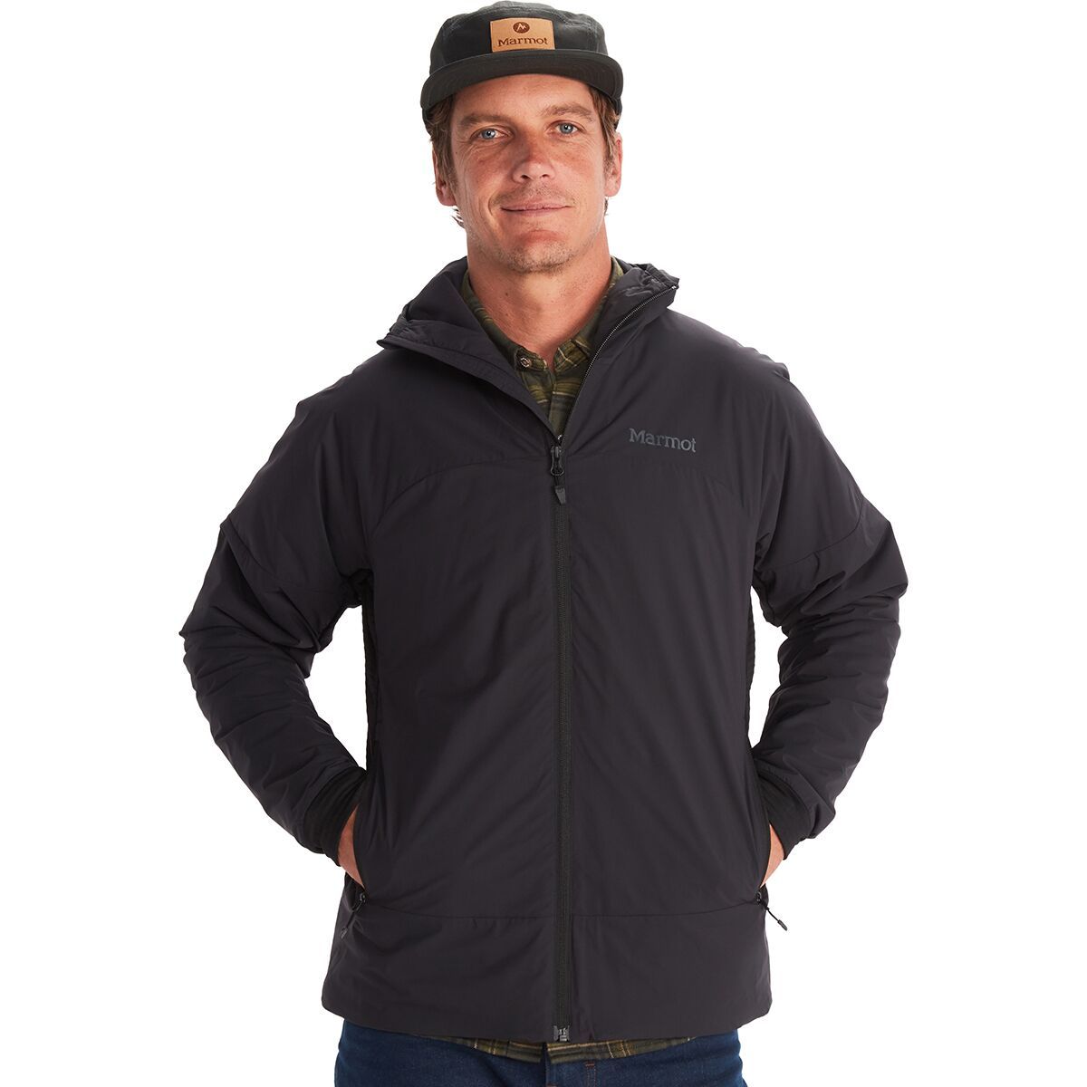 Marmot Novus LT Hybrid Hooded Jacket - Men's Black, XXL