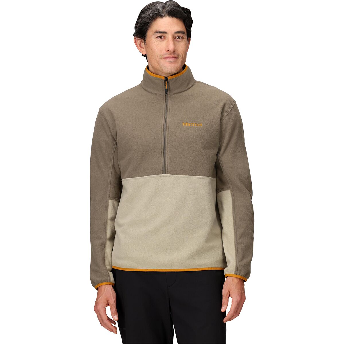 Image of Marmot Rocklin 1/2-Zip Fleece Jacket - Men's Claystone/Shale Grey, L
