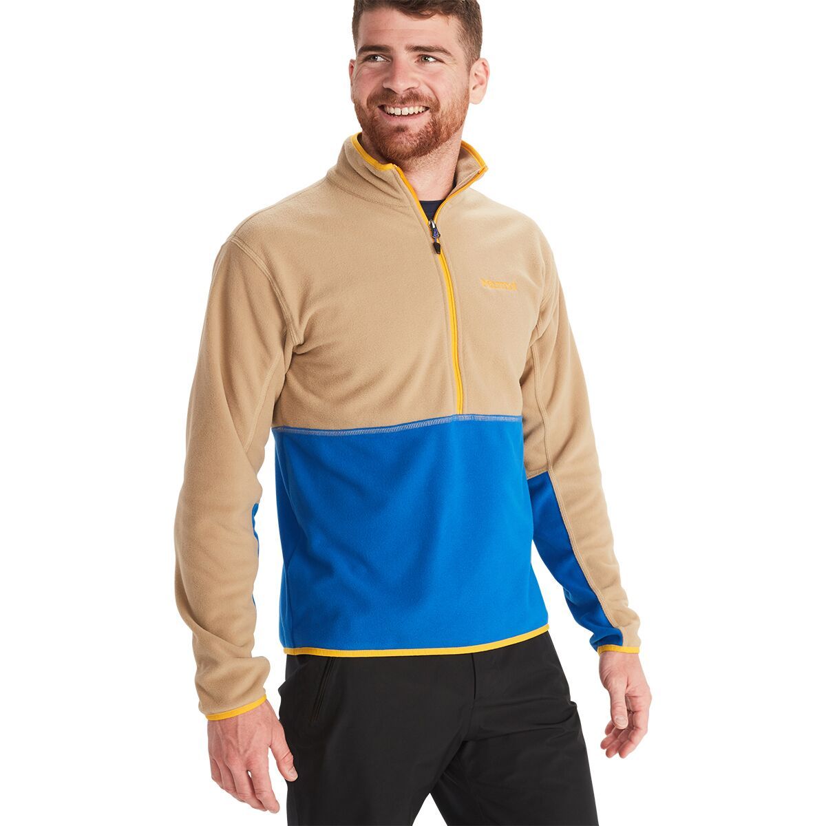 Marmot Rocklin 1/2-Zip Fleece Jacket - Men's Shetland/Dark Azure, XL