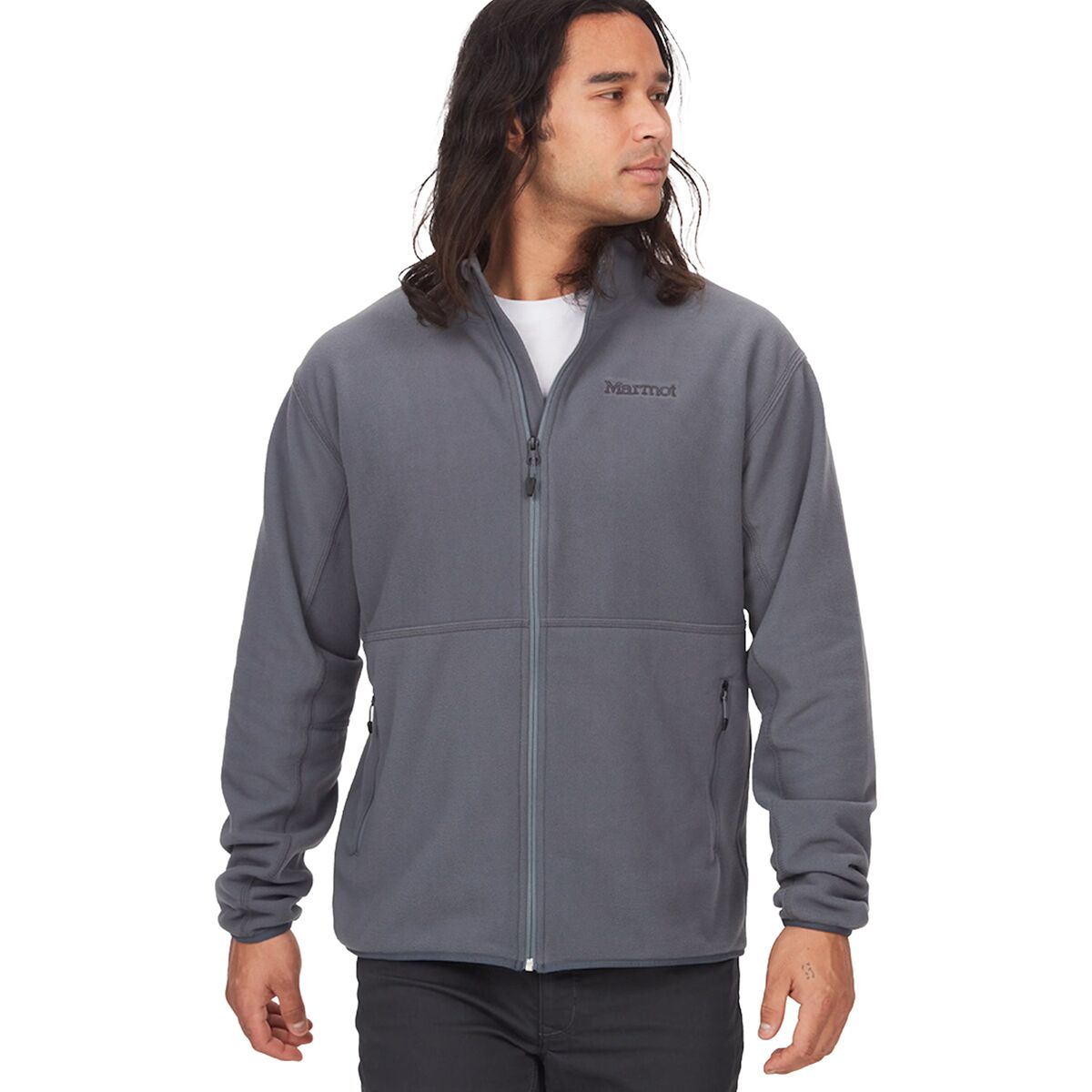 Image of Marmot Rocklin Fleece Jacket - Men's Steel Onyx, M