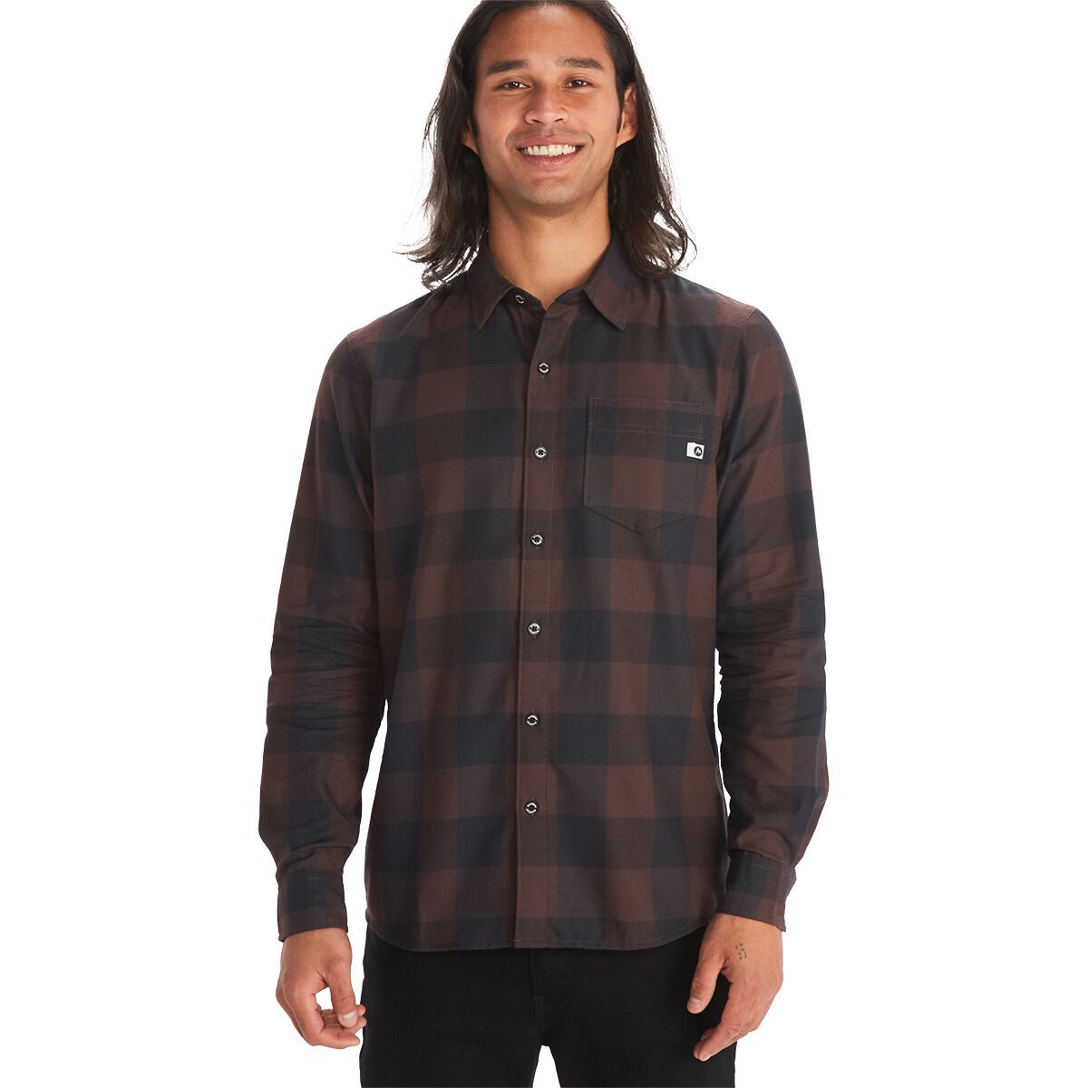 Marmot Anderson Lightweight Flannel Long-Sleeve Shirt - Men's Dark Coffee, XXL