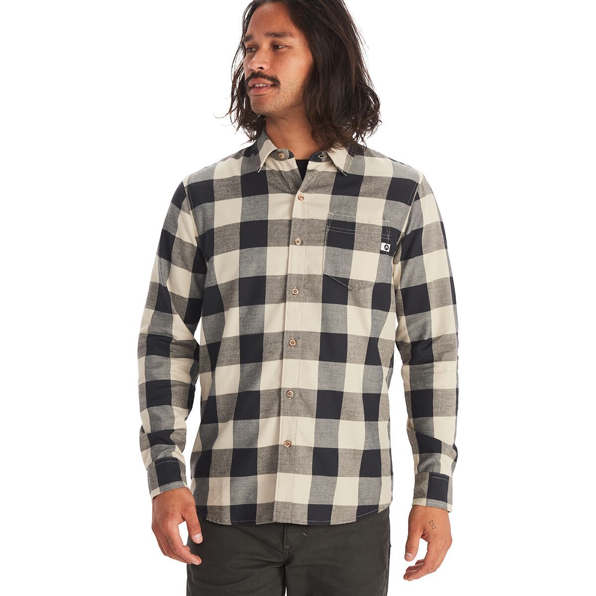 Marmot Anderson Lightweight Flannel Long-Sleeve Shirt - Men's Sandbar, S