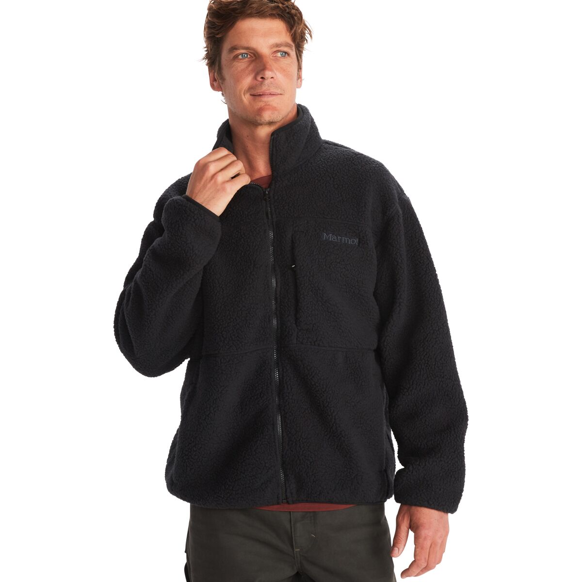 Image of Marmot Aros Fleece Jacket - Men's Black, M