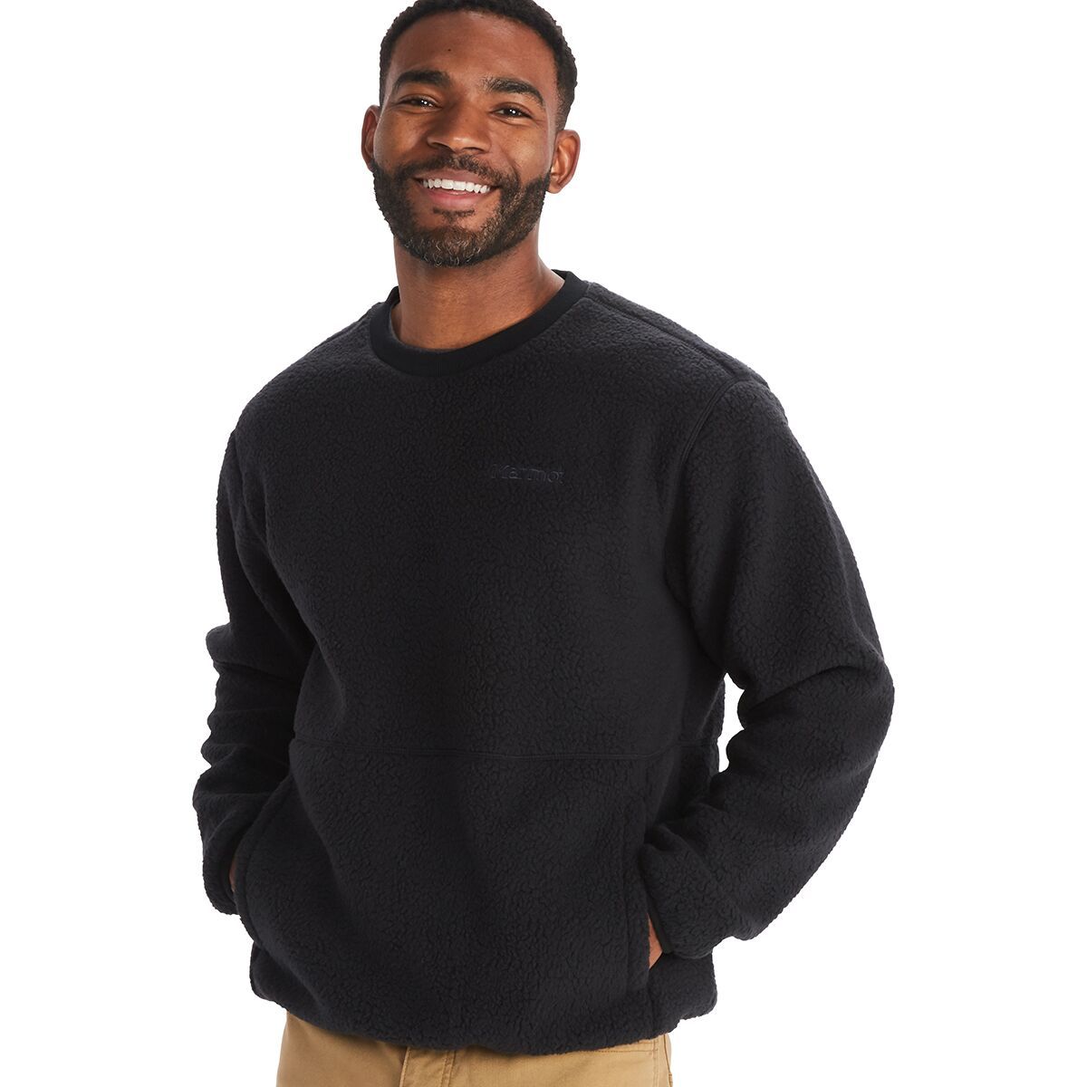 Marmot Aros Fleece Pullover - Men's Black, XXL