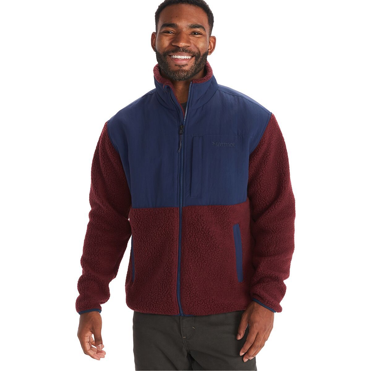Marmot Wiley Fleece Jacket - Men's Arctic Navy/Port Royal, S