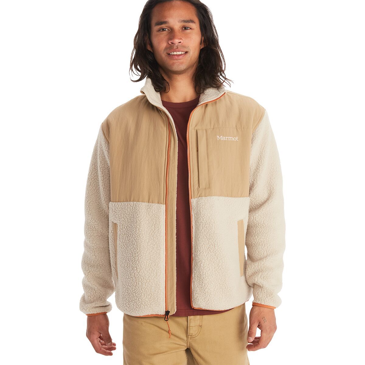 Marmot Wiley Fleece Jacket - Men's Shetland/Sandbar, L