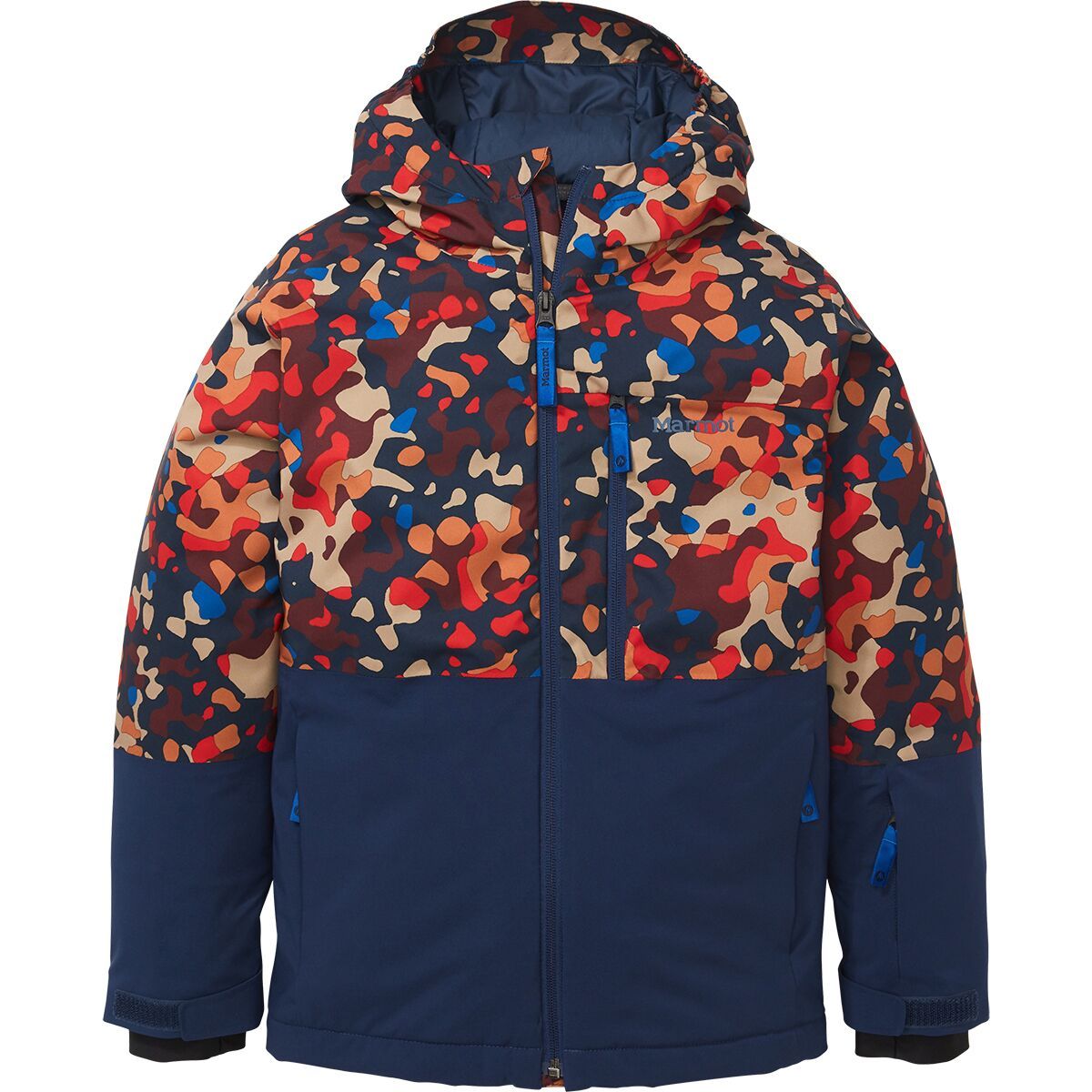 Marmot Snowline Jacket - Kids' Shetland Tech Camo/Arctic Navy, XXS