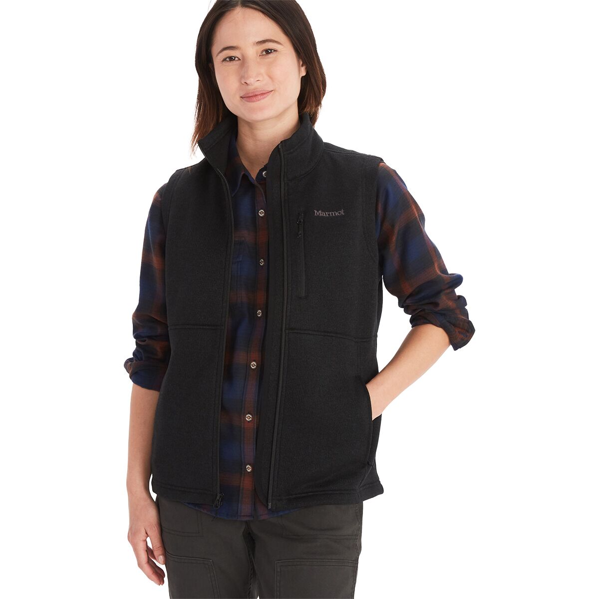 Image of Marmot Drop Line Vest - Women's Black, XS
