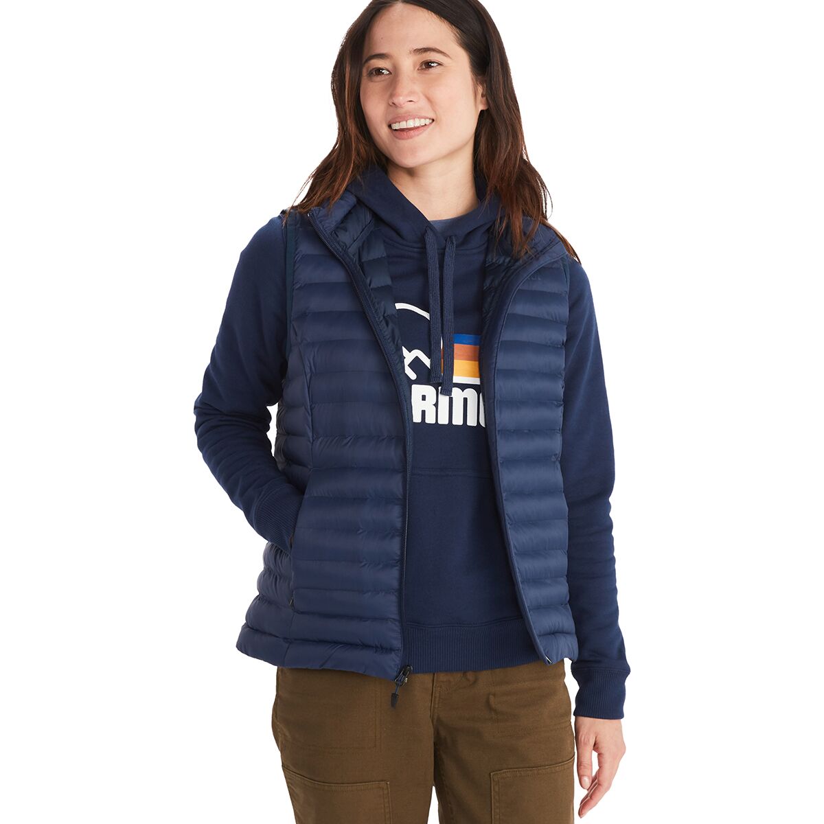 Image of Marmot Echo Featherless Vest - Women's Arctic Navy, XS