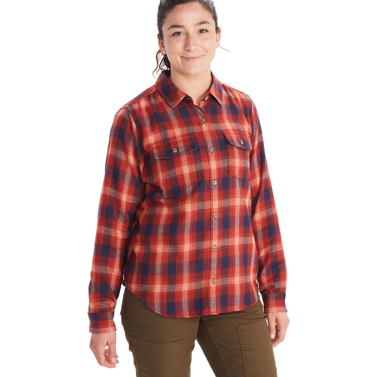 Marmot Fairfax Midweight Flannel - Women's Red Ochre, S