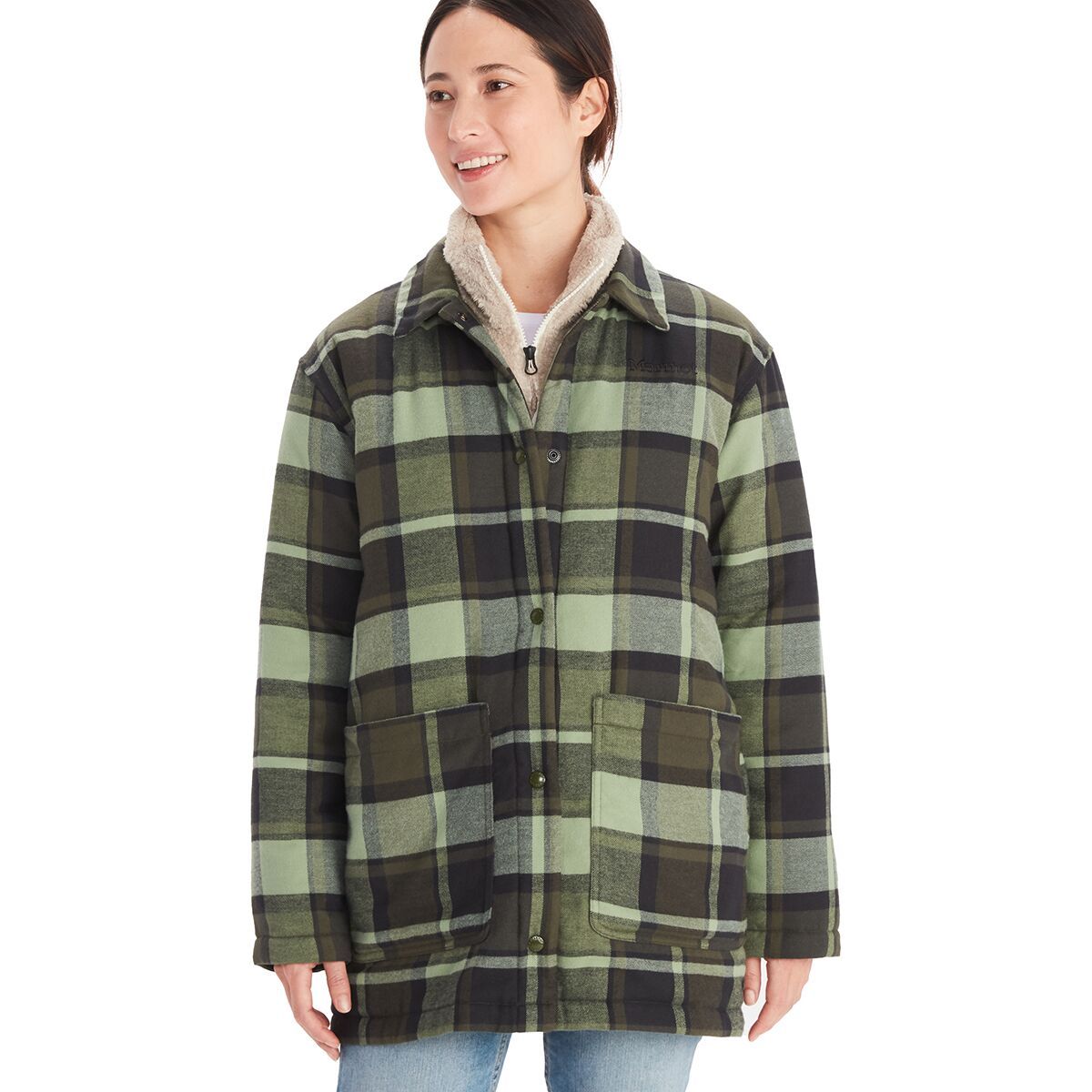 Marmot Lanigan Flannel Coat - Women's Nori, XS