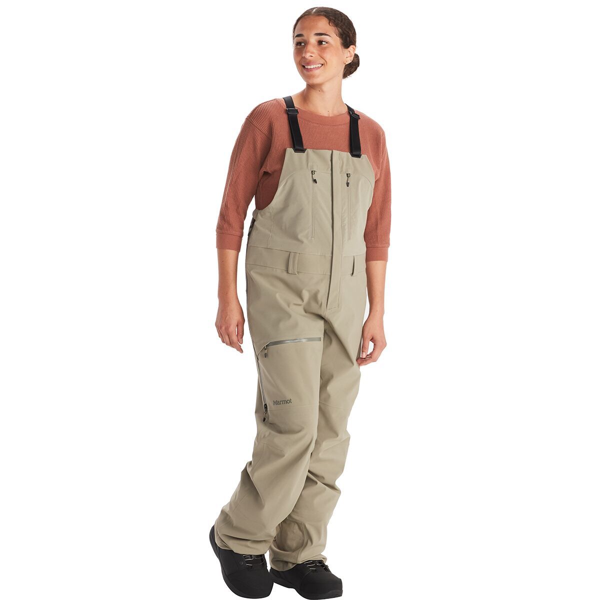 Marmot Refuge Pro Bib Pant - Women's Vetiver, L