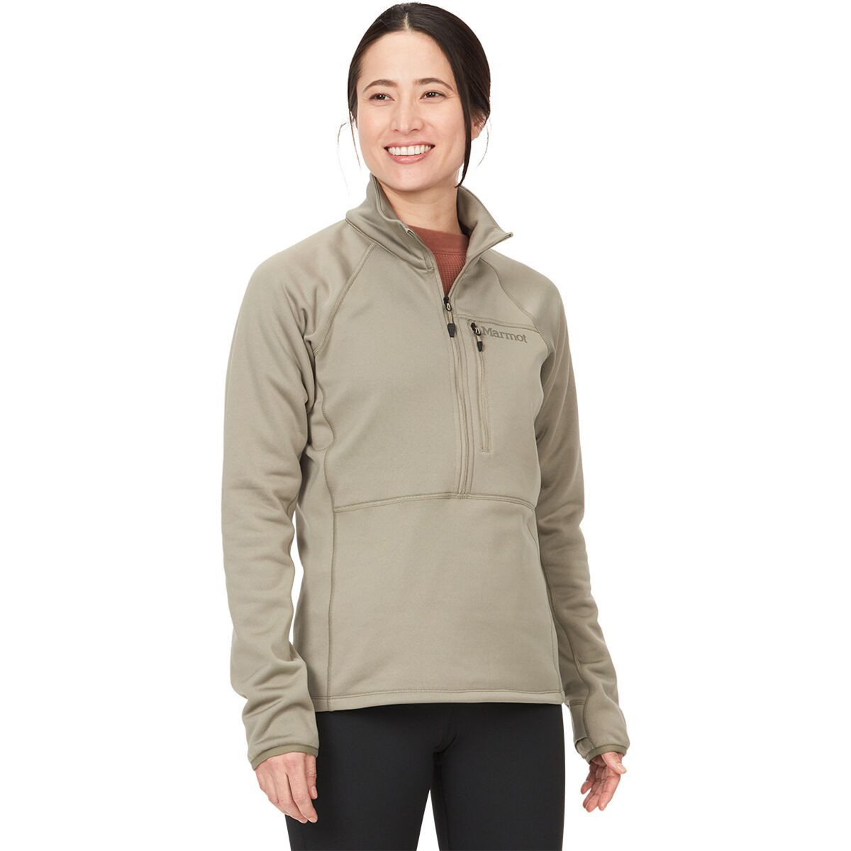 Marmot Olden Polartec 1/2-Zip Pullover - Women's Vetiver, S