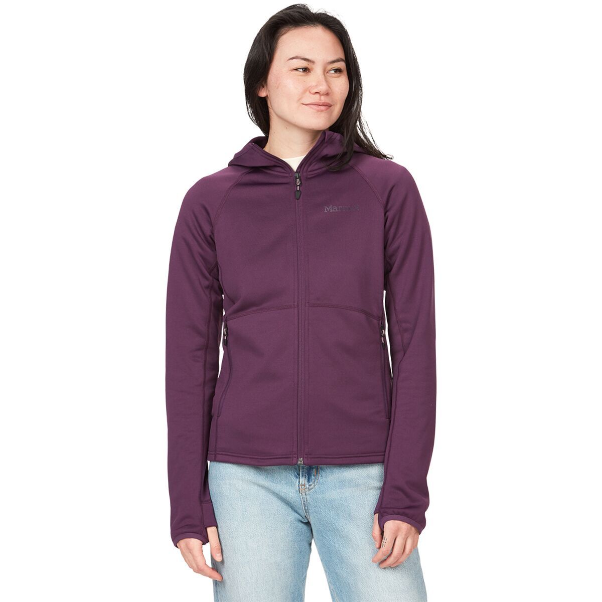 Marmot Olden Polartec Hooded Jacket - Women's Purple Fig, XL