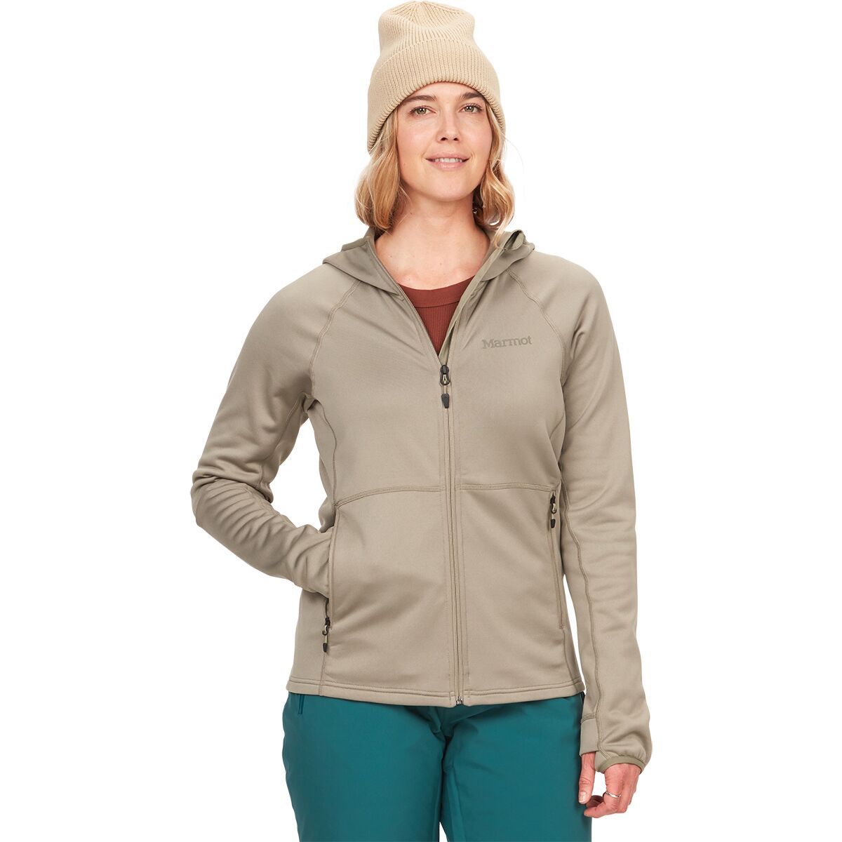 Marmot Olden Polartec Hooded Jacket - Women's Vetiver, S