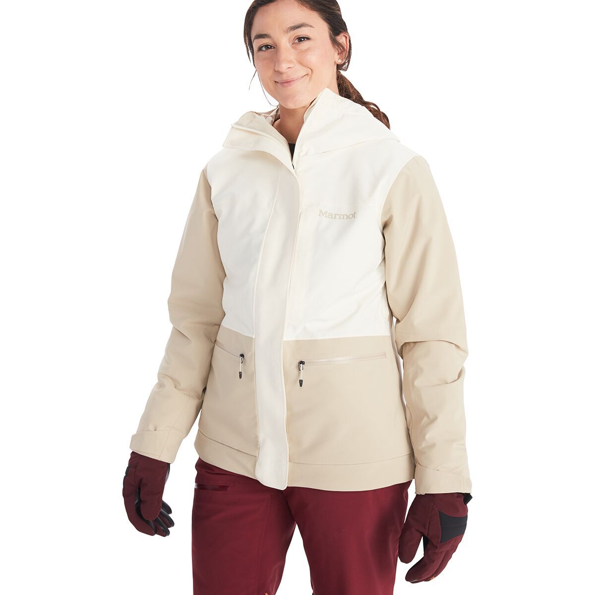 Marmot Refuge Insulated Jacket Women's in Papyrus/Sandbar