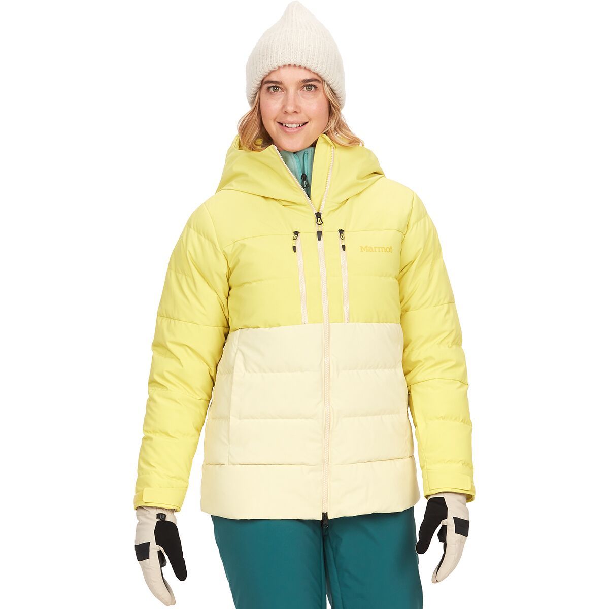 Marmot Slingshot Down Jacket - Women's Limelight/Wheat, S