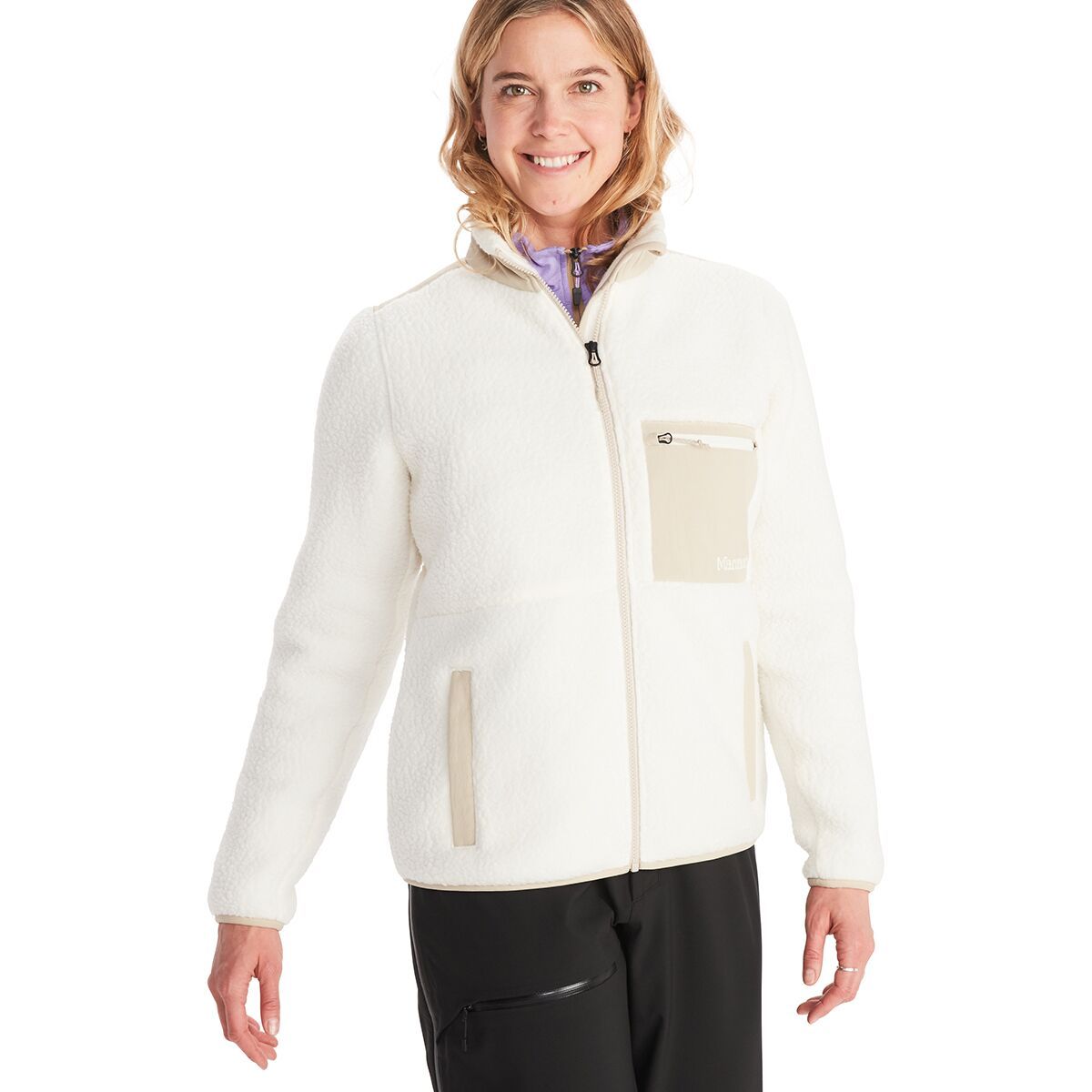 Marmot Wiley Fleece Jacket - Women's Papyrus/Sandbar, S