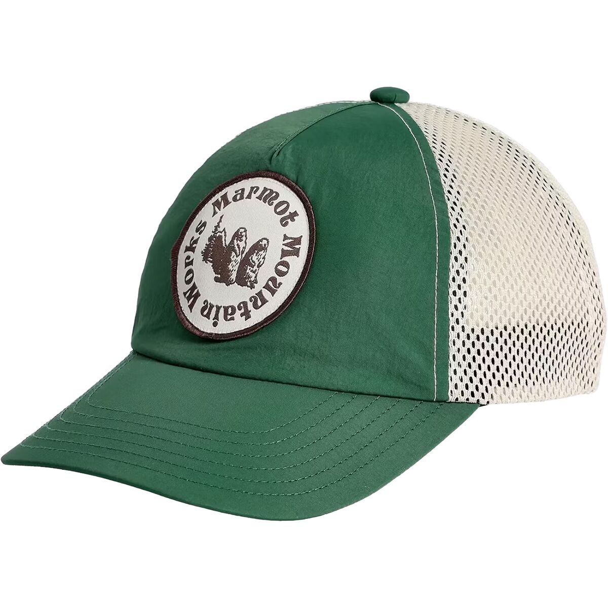 Marmot Alpine Soft Mesh Trucker Hat Juniper Green/Birch Bark, L/XL