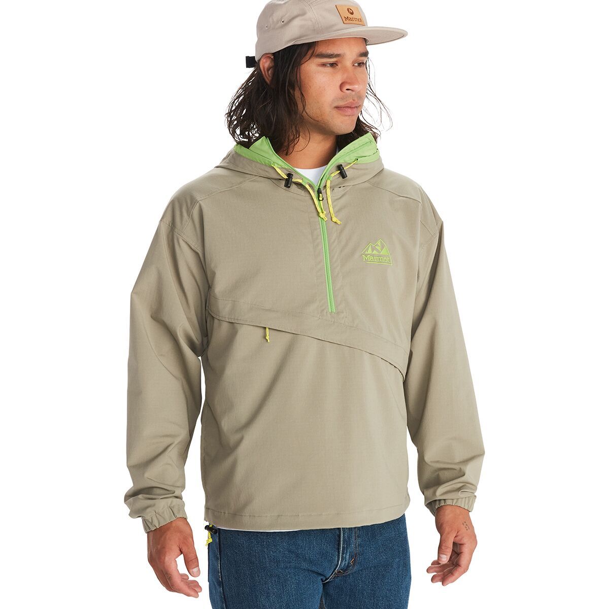 Marmot 96 Active Anorak - Men's Vetiver, XL