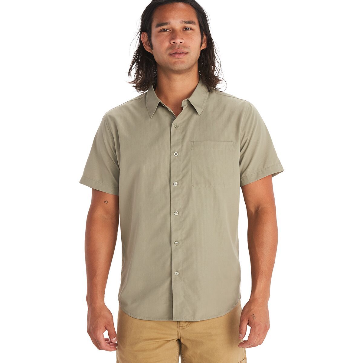 Marmot Aerobora Short-Sleeve Shirt - Men's Vetiver, S