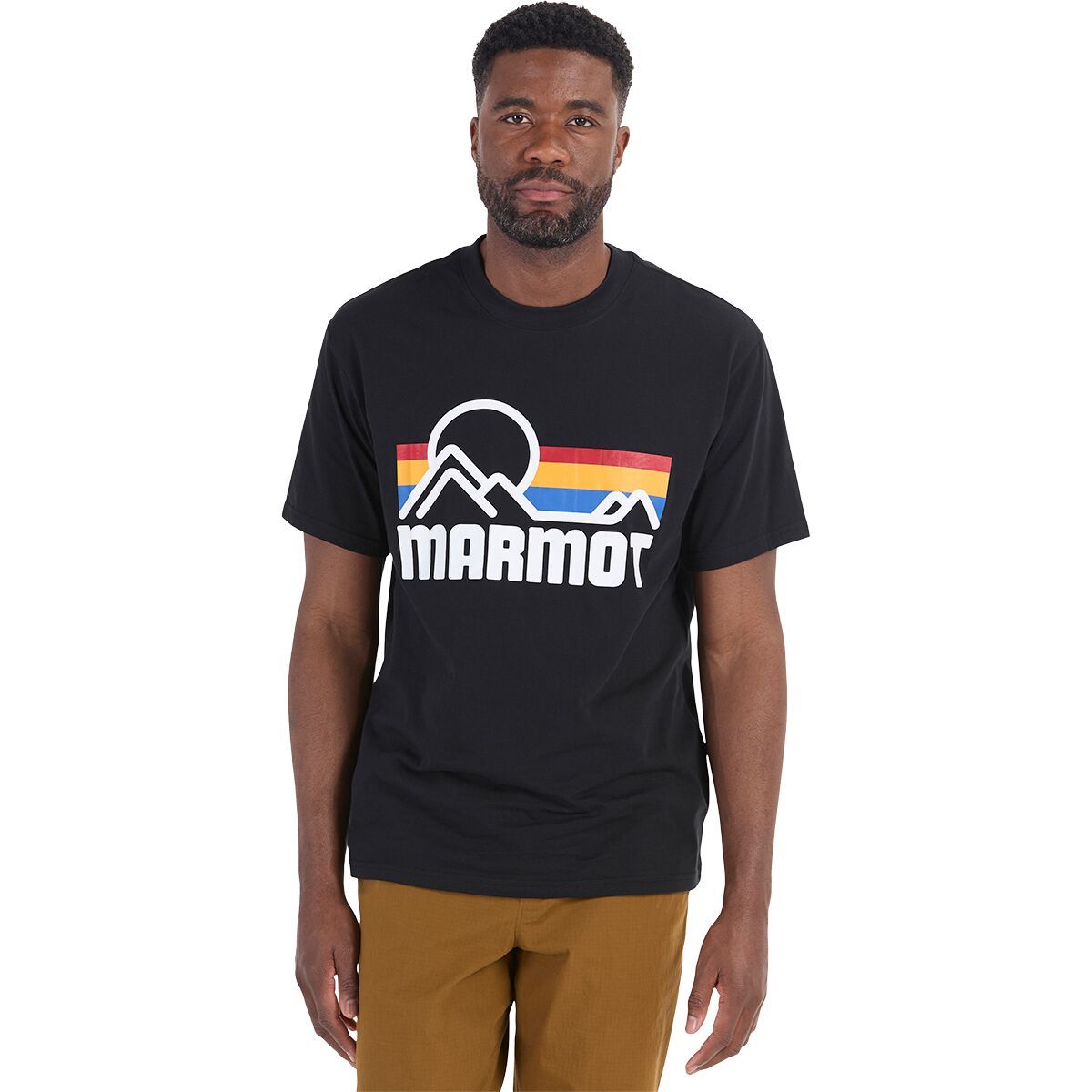 Image of Marmot Coastal T-Shirt - Men's Black/Multi, L