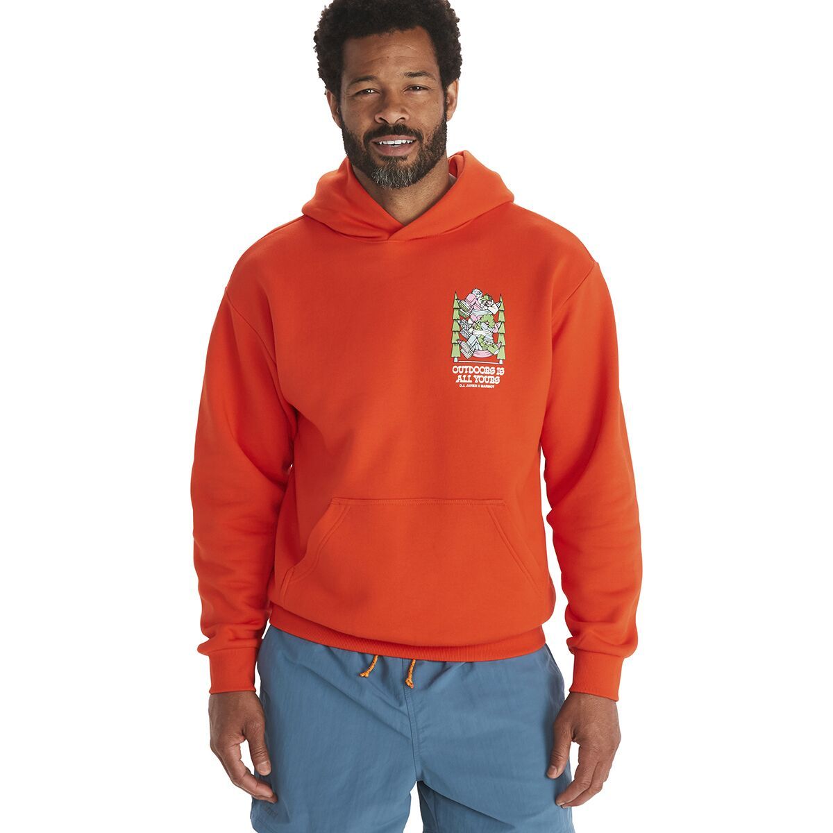 Marmot DJ Javier Heavyweight Hoodie - Men's Red Sun, S